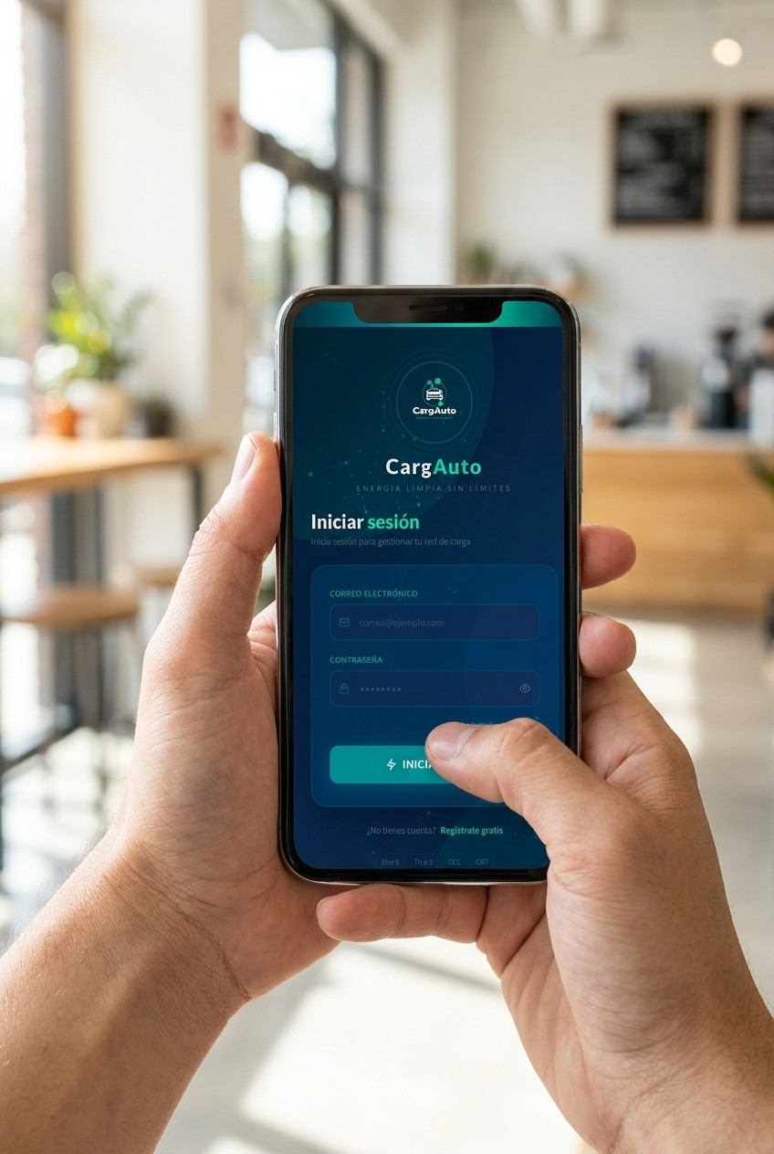 Plataforma CargAuto — gestión de recargas desde el celular